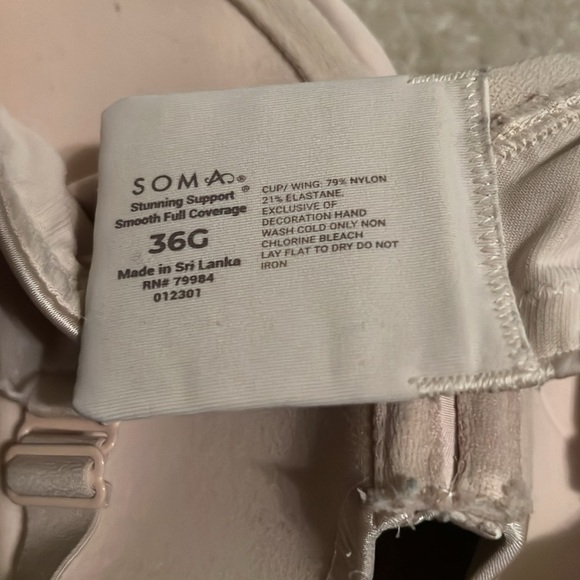 Soma Bra  Elegant Cream Bra - Picture 5 of 5